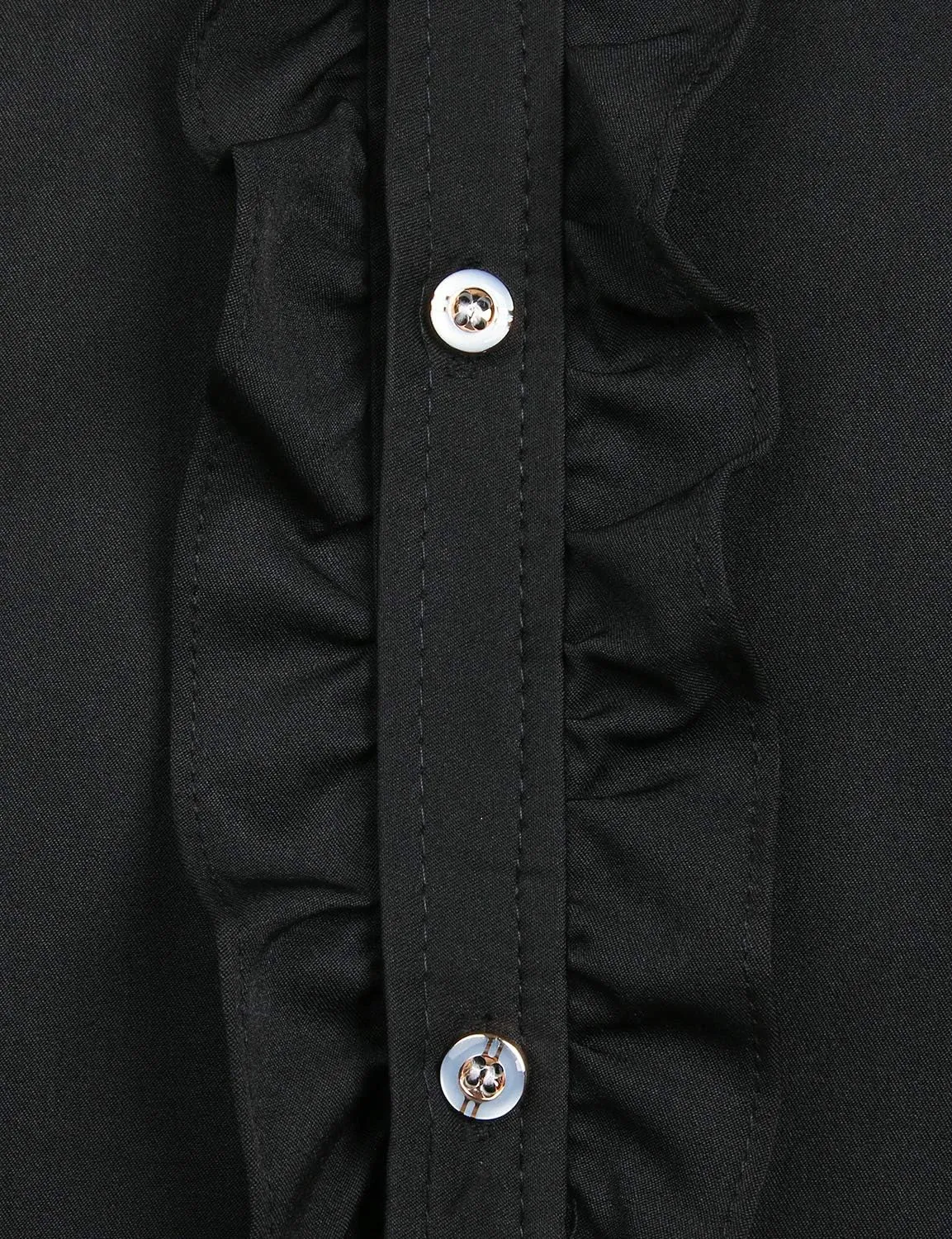 ZEROYAA Mens Slim Fit Long Sleeve Tuxedo Dress Shirts/Prom Performing Shirts